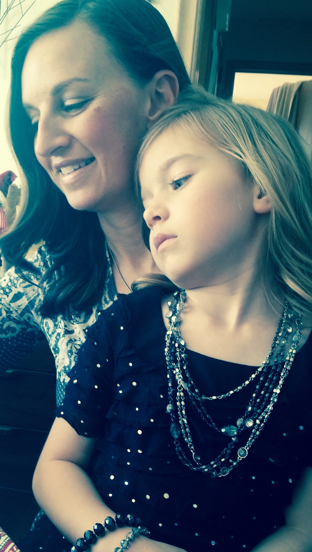 Erica with her young daughter