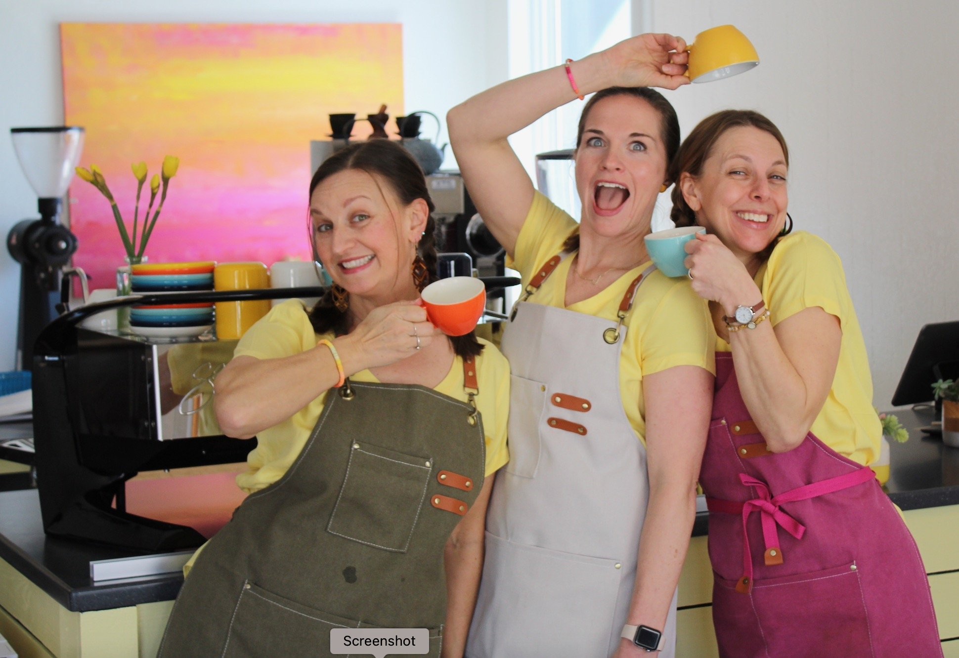 Sunshine Coffee · Erica with Sabrina and Julie